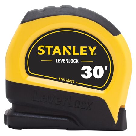 Stanley LeverLock 30 ft. L X 1 in. W Tape Measure 1 pk