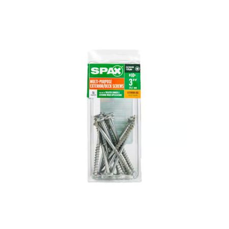 SPAX No. 10 in. x 3 in. L Gray Star Flat Head Deck Screws 16 Pack