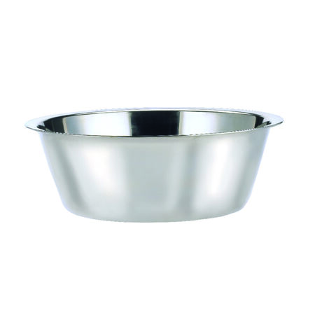 Hilo Silver Plain Stainless Steel 5 qt Pet Dish For Dogs