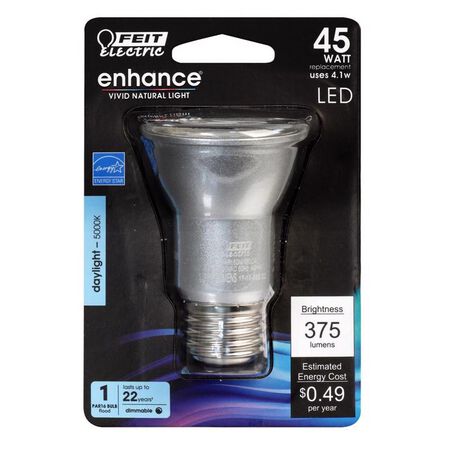 Feit Enhance PAR16 E26 (Medium) LED Bulb Daylight 45 Watt Equivalence 1 pk