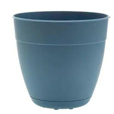 Bloem Dayton 5.75 in. H X 6 in. D Plastic Ocean Series Planter Ocean Blue