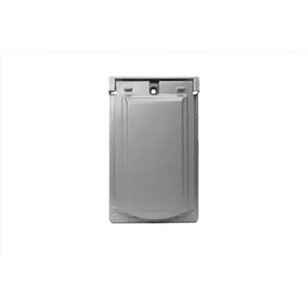 Sigma Engineered Solutions Rectangle Die-Cast Metal 1 gang 4.57 in. H x 2.83 in. W Vertical Duplex Cover