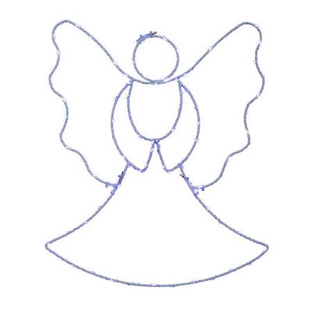 Celebrations LED Multi Angel Silhoutte 13 in. Hanging Decor