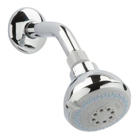 OakBrook Chrome PVC 3 settings Wallmount Showerhead 1.8 gpm