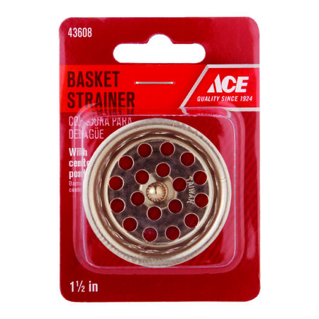 Ace 1-1/2 in. D Stainless Steel Drain Strainer
