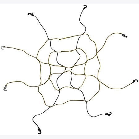 Keeper Black/Yellow Adjustable Cargo Net 47 in. L X 0.14 in. 1 pk