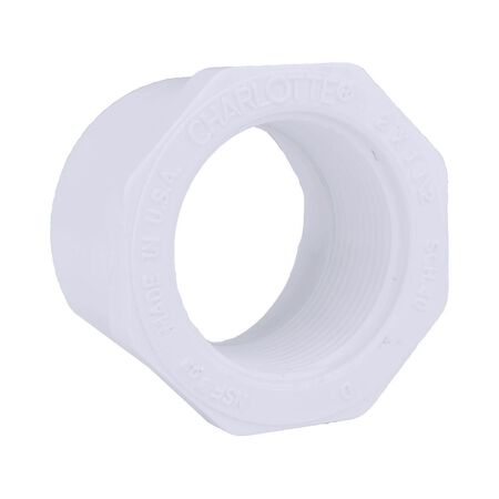 Charlotte Pipe Schedule 40 2 in. Spigot X 1-1/2 in. D FPT PVC Reducing Bushing 1 pk