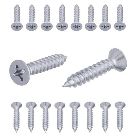 Ace No. 12 X 1-1/4 in. L Phillips Zinc-Plated Coarse Wood Screws 18 pk