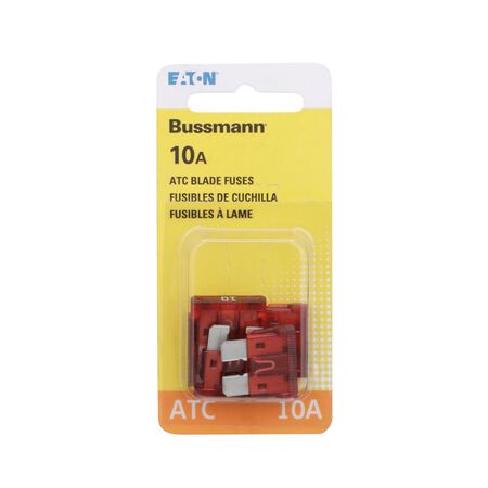 Bussmann 10 amps ATC Red Blade Fuse 5 pk