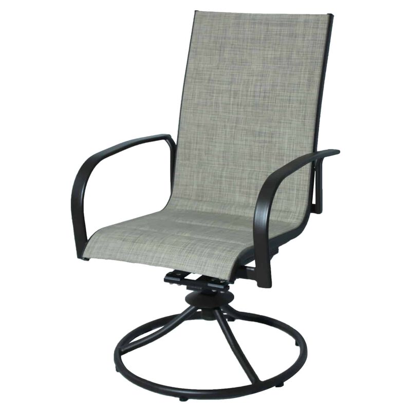 Living Accents Taylor 7 pc. Brown Steel Dining Patio Set Stine Home