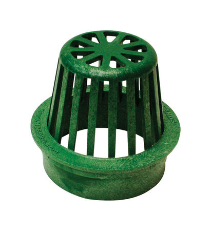 NDS 2-3/4 in. Green Round Polyethylene Atrium Grate