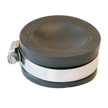 Fernco Schedule 40 2 in. Hub Hub PVC 1-1/4 in. Drain Cap 1 pk