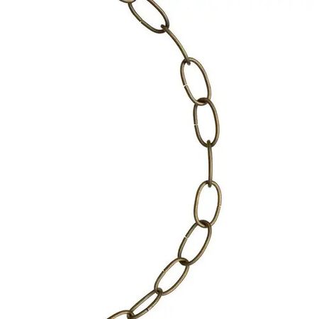 Koch Industries A19011 Decorative Chain #10 Antique Brass Brown Brass 0.175" D 122" Antique Brass