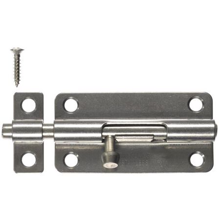 Ace 4 in. L Polished Stainless Steel Heavy Duty Barrel Bolt 1 pk