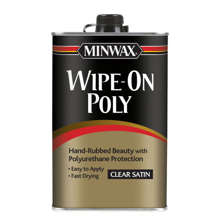 Minwax Wipe-On Poly Satin Clear Polyurethane 1 qt
