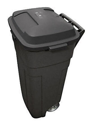Rubbermaid Roughneck 34 gal Plastic Wheeled Garbage Can Lid Included