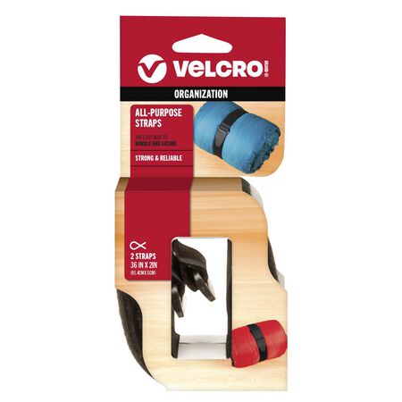 VELCRO Brand ONE-WRAP Large Nylon Strap 36 in. L 2 pk