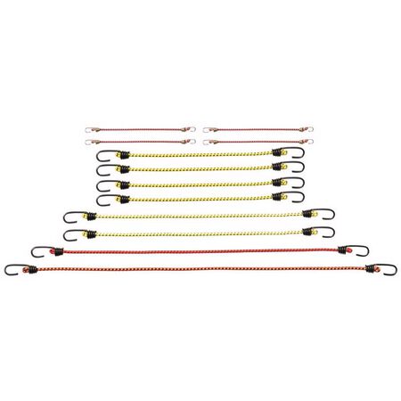 Keeper Assorted Bungee Cord Set asst in. L 12 pk