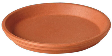 Deroma 10 in. D Clay Traditional Plant Saucer Terracotta