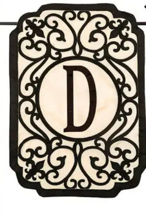Monogram Garden Filigree Flag