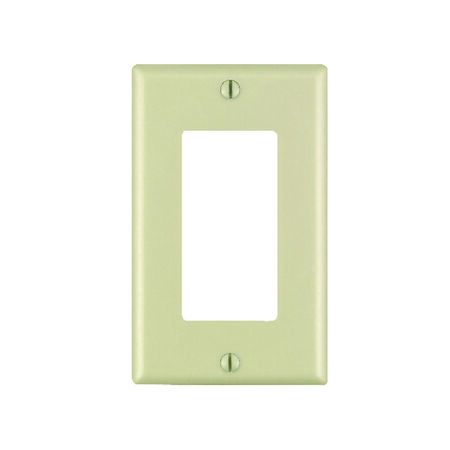 Leviton Decora Ivory 1 gang Thermoset Plastic GFCI/Rocker Wall Plate 10 pk