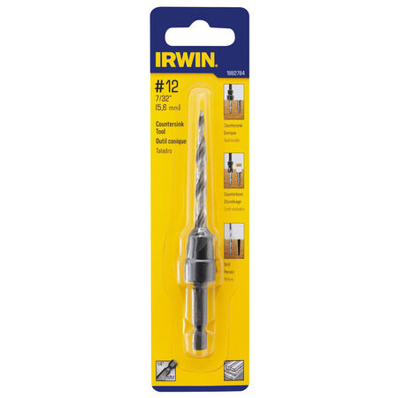 Irwin 7/32 in. D High Speed Steel Countersink 1 pc