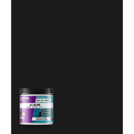 Beyond Paint Flat Charcoal Water-Based Paint Exterior and Interior 48 g/L 1 pt