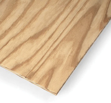 2' x 2' x 1/4" Pine Sanded Plywood