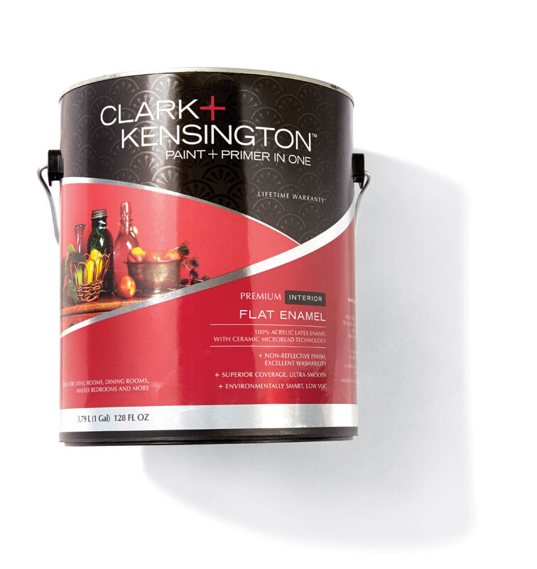 Ace Clark+Kensington Flat Enamel Ultra White Base Acrylic Latex Paint