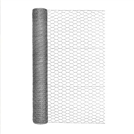 Garden Craft 36 in. H X 50 ft. L 20 Ga. Silver Poultry Netting