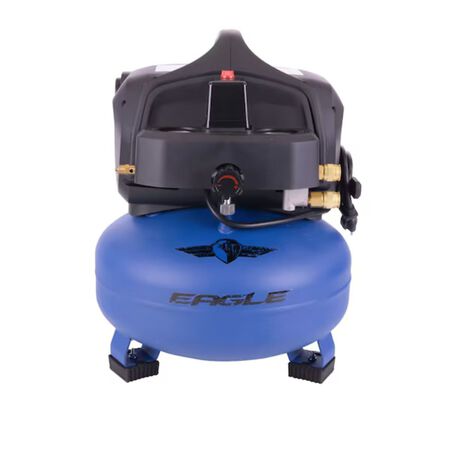 Eagle 1.5 HP 6 Gal 150 Max PSI Silent Series Single-Stage Portable Electric