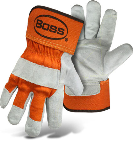 Glove Leather Split Dbl Palm L