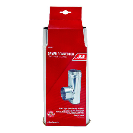 Ace 4 in. Dia. Offset Dryer Connector Aluminum