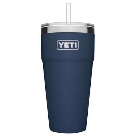 YETI Rambler 26 oz Navy BPA Free Straw Cup