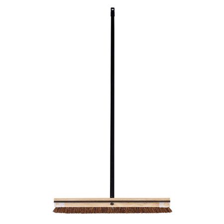 DQB 24 in. W Hard Bristle 54 in. Wood Handle Brush