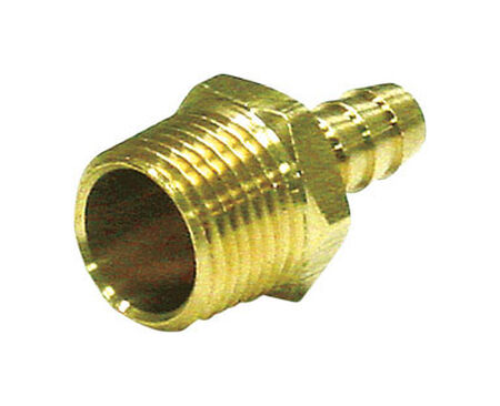 Ace Brass Hose Barb 3/8 in. Dia. x 1/4 in. Dia. Yellow 1 pk
