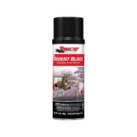 Tomcat Rodent Block Toxic Bitrex Exclusion Sealant Foam For Mice 12 oz. 1 Pack