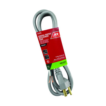 Ace 16/3 SJT 125 V 6 ft. L Appliance Cord