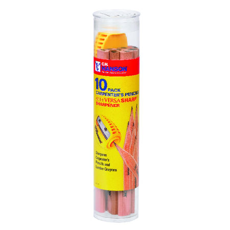 C.H. Hanson VersaSharp 8.5 in. L Carpenter Pencil Kit Yellow 11 pc