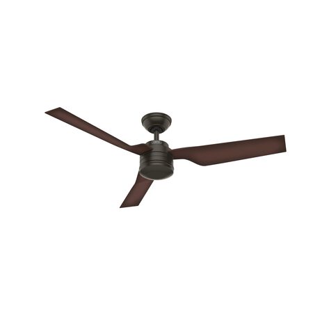 Hunter Fan Cabo Frio 52 inch New Bronze with Coffee Beech Blades Outdoor Ceiling Fan