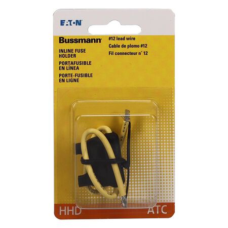 Bussmann 30 amps ATC Black In-Line Fuse Holder 1 pk