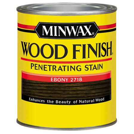 Minwax Wood Finish Semi-Transparent Ebony Oil-Based Penetrating Wood Stain 0.5 pt
