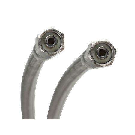 FM 1/4 in. Compression X 1/4 in. D Compression 120 in. Stainless Steel Ice Maker Supply Line