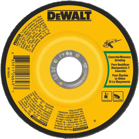 DeWalt 4 in. D X 5/8 in. Masonry Grinding Wheel