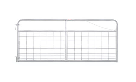 10' galvanized wire-filled tube gate 19 gauge rail 6 gauge wire