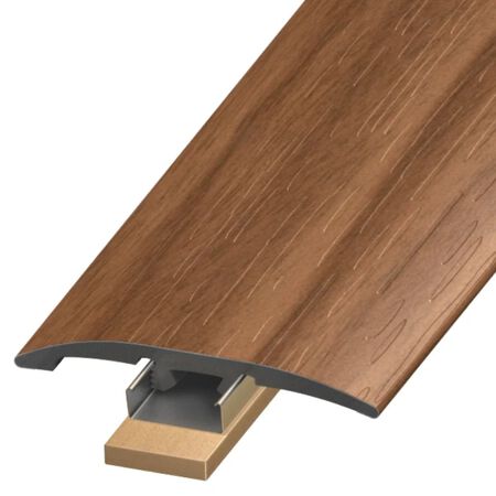 Versatrim Slim Trim 3-in-1 Floor Molding Light Walnut