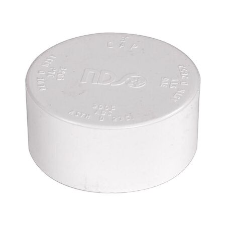 NDS Schedule 35 3 in. Hub each X 3 in. D Hub PVC Drain Cap 1 pk
