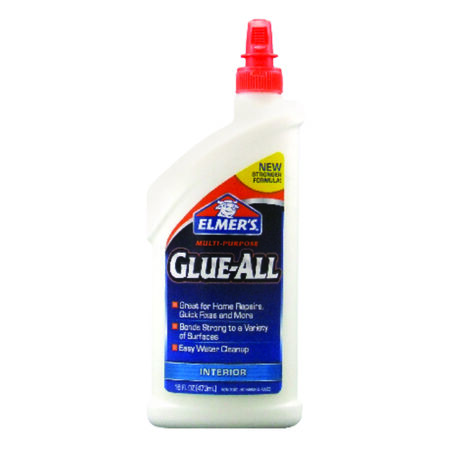 Elmer's Glue-All High Strength Polyvinyl acetate homopolymer All Purpose Adhesive 16 oz