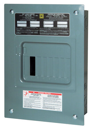 Square D QO 100 amps 6 space 12 circuits 120/240 volts Plug-In Main Lug Main Lug Load Center