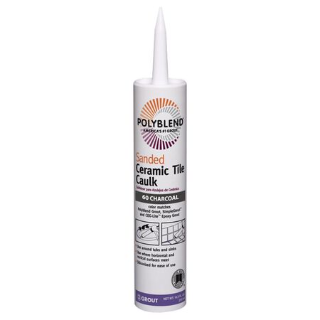 Custom Building Products Polyblend Charcoal Siliconized Acrylic Tile Caulk 10.5 oz.
